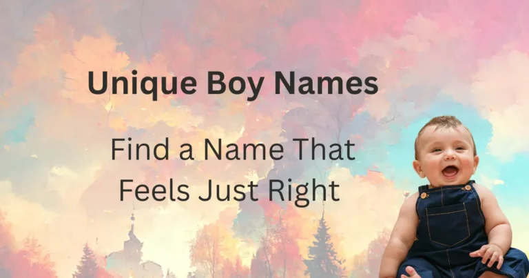Unique Boy Names