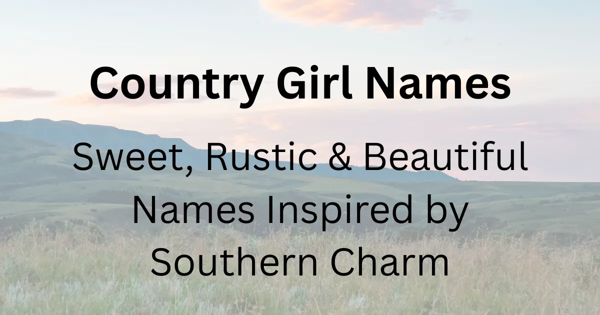 Country Girl Names