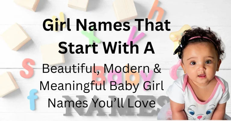Girl Names That Start With A