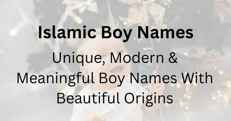 Islamic Boy Names